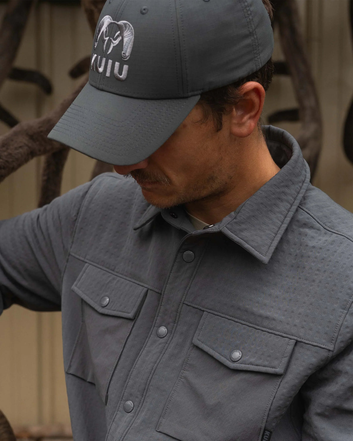 Blockfield Fleece Shirt Jacket | Gunmetal