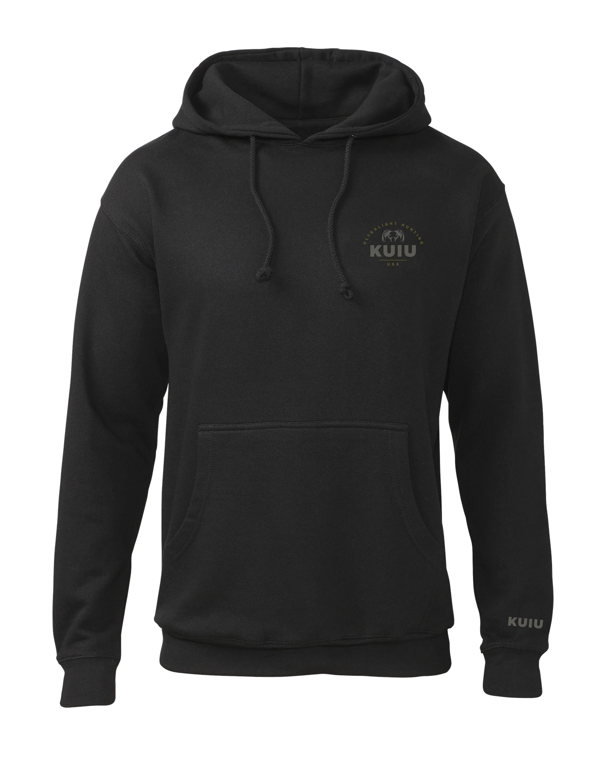 KUIU Stacked Chest Logo Hoodie | Black