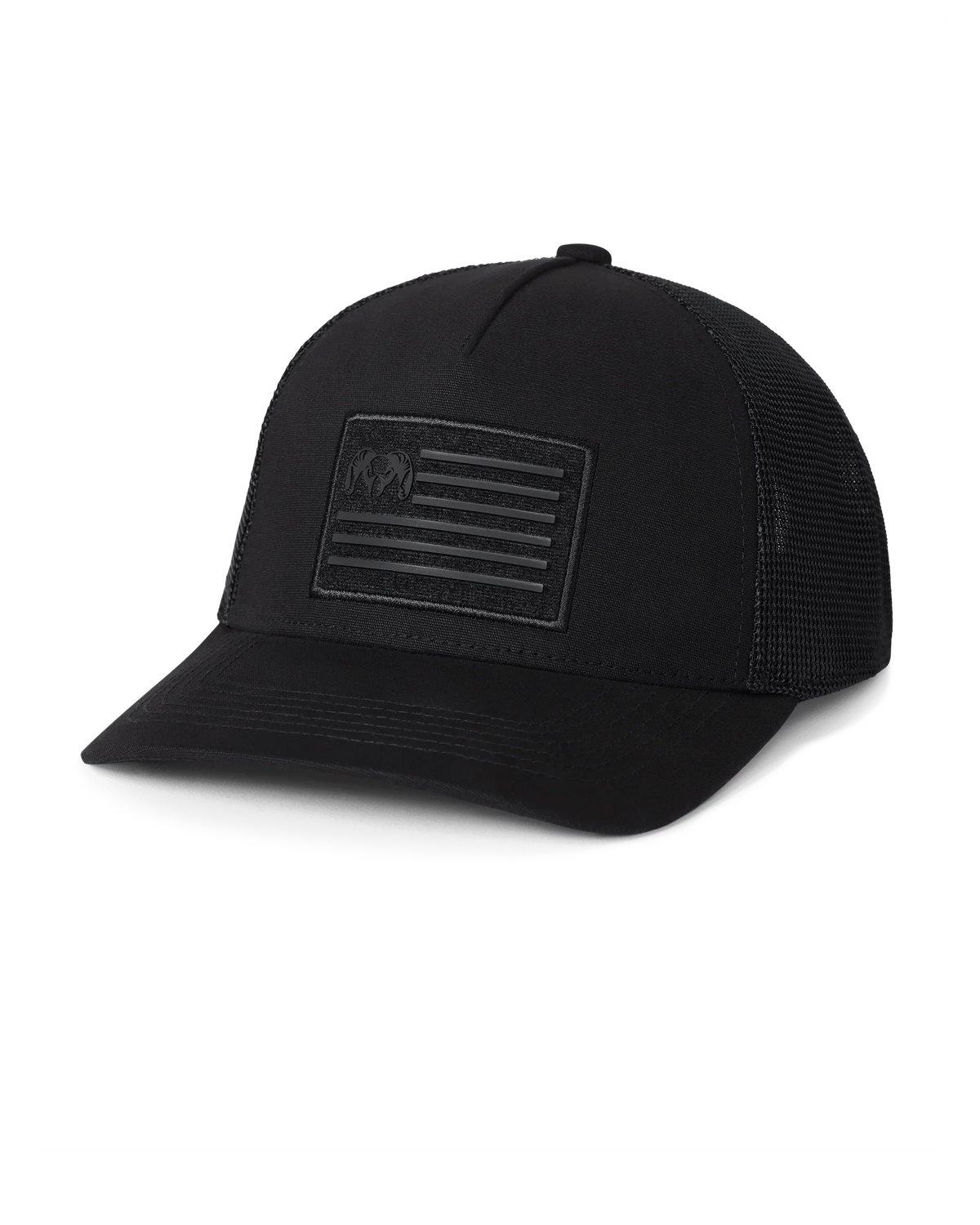 Welded Flag Patch Hat | Black/Black