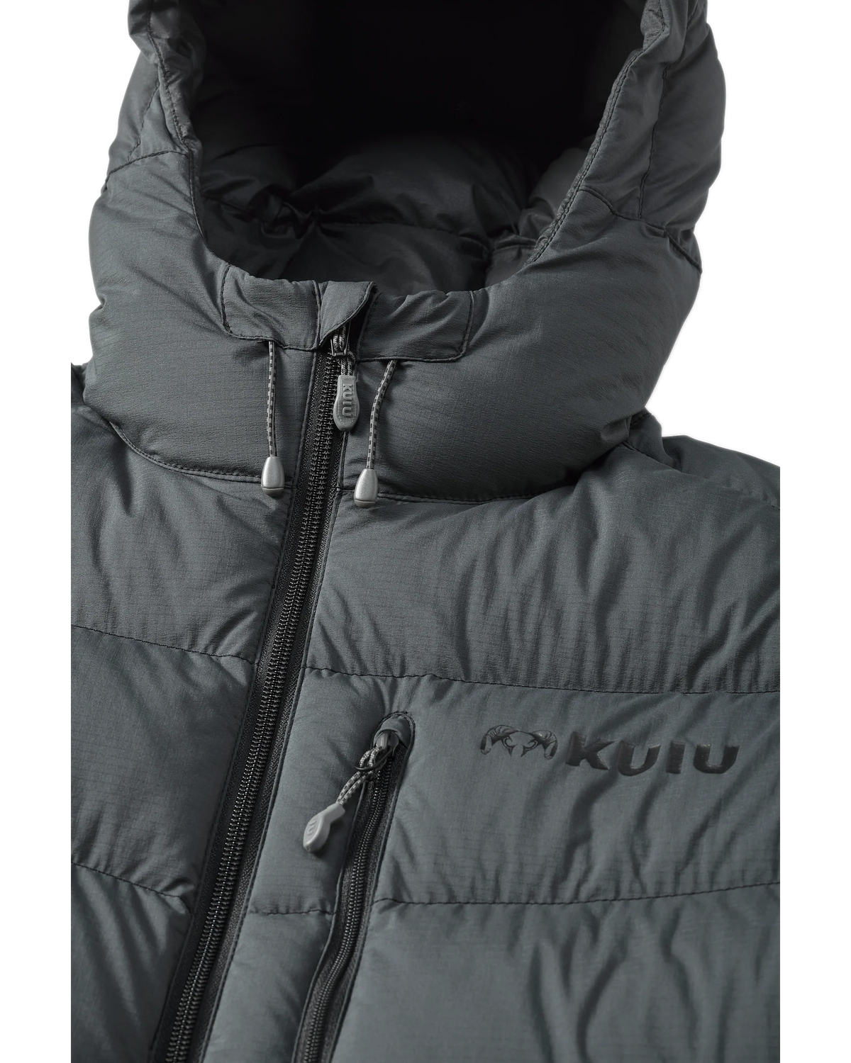 Super Down PRO Hooded Jacket | Gunmetal